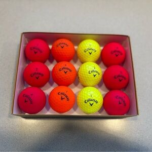 Callaway Super Soft Golf Balls Set - Red, Orange, Yellow